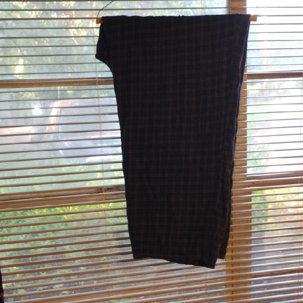Plaid Black and Brown Skirt
